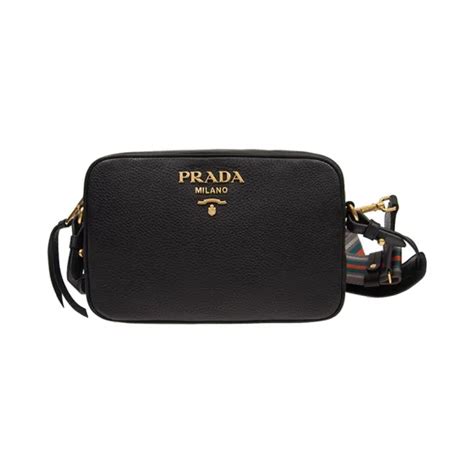 prada black 1bh093_2bbe_f0002_v_noo|Black Leather Shoulder Bag .